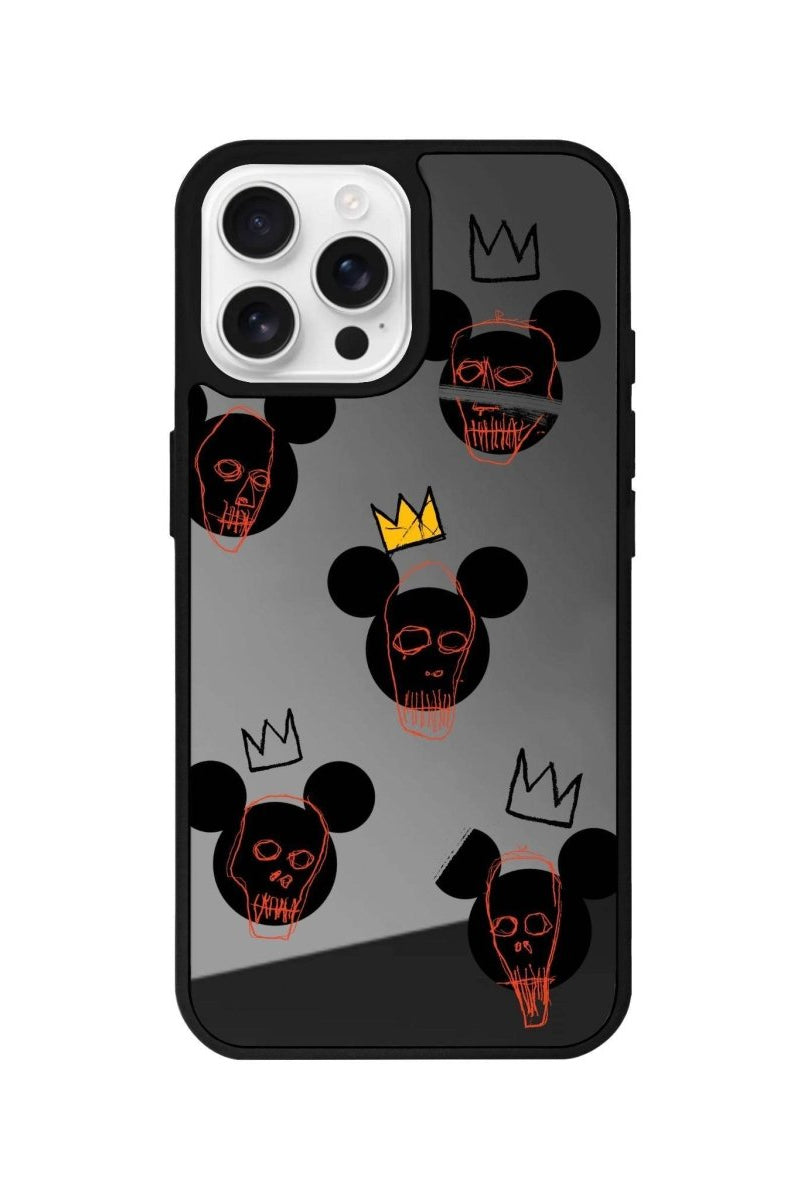 iPhone 16 Pro Max Mickeys Midnight Mirror Aynalı Telefon Kılıfı Antrasit - SUMTHINCS