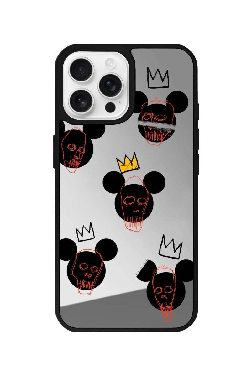 iPhone 16 Pro Max Mickeys Midnight Mirror Aynalı Telefon Kılıfı Gümüş - SUMTHINCS