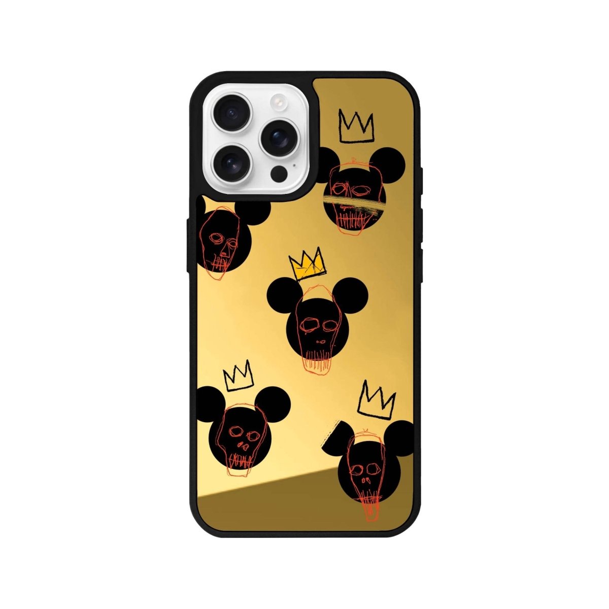 iPhone 16 Pro Max Mickeys Midnight Mirror Aynalı Telefon Kılıfı Altın - SUMTHINCS