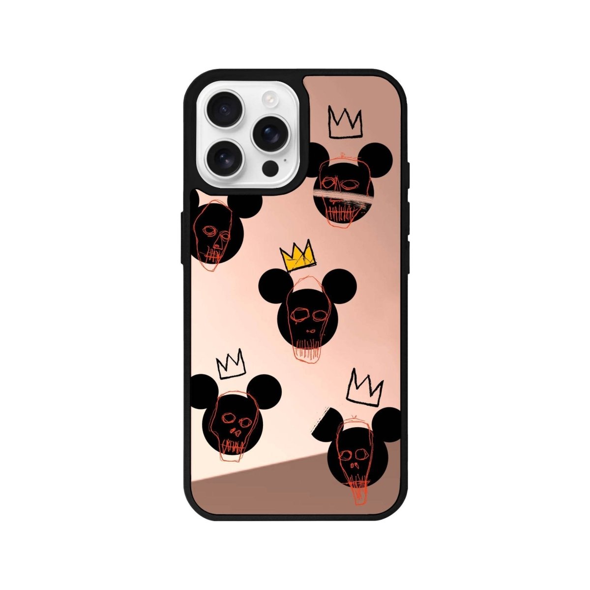 iPhone 16 Pro Max Mickeys Midnight Mirror Aynalı Telefon Kılıfı Metalik Pembe - SUMTHINCS