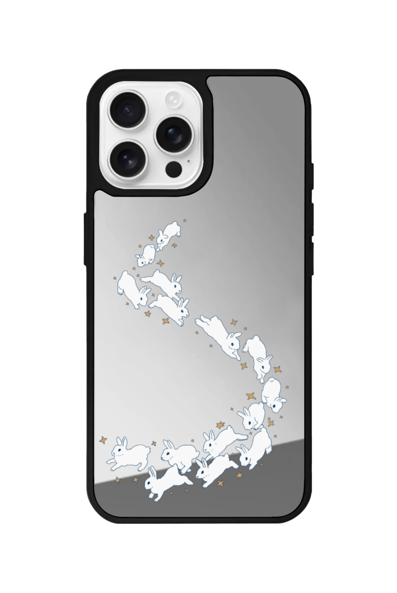 iPhone 16 Pro Max Starry Bunnies Mirror Aynalı Telefon Kılıfı - SUMTHINCS