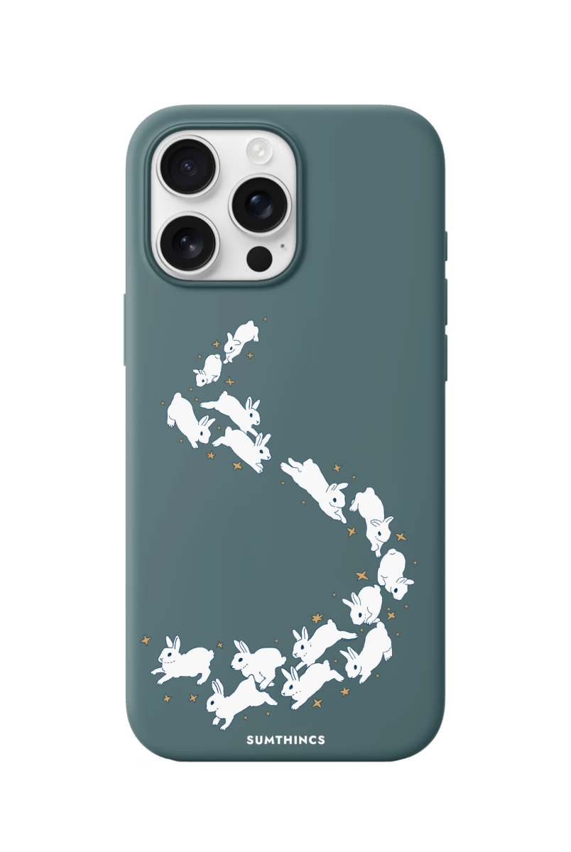 iPhone 16 Pro Max Starry Bunnies Premium Telefon Kılıfı Kaktüs Yeşili - SUMTHINCS