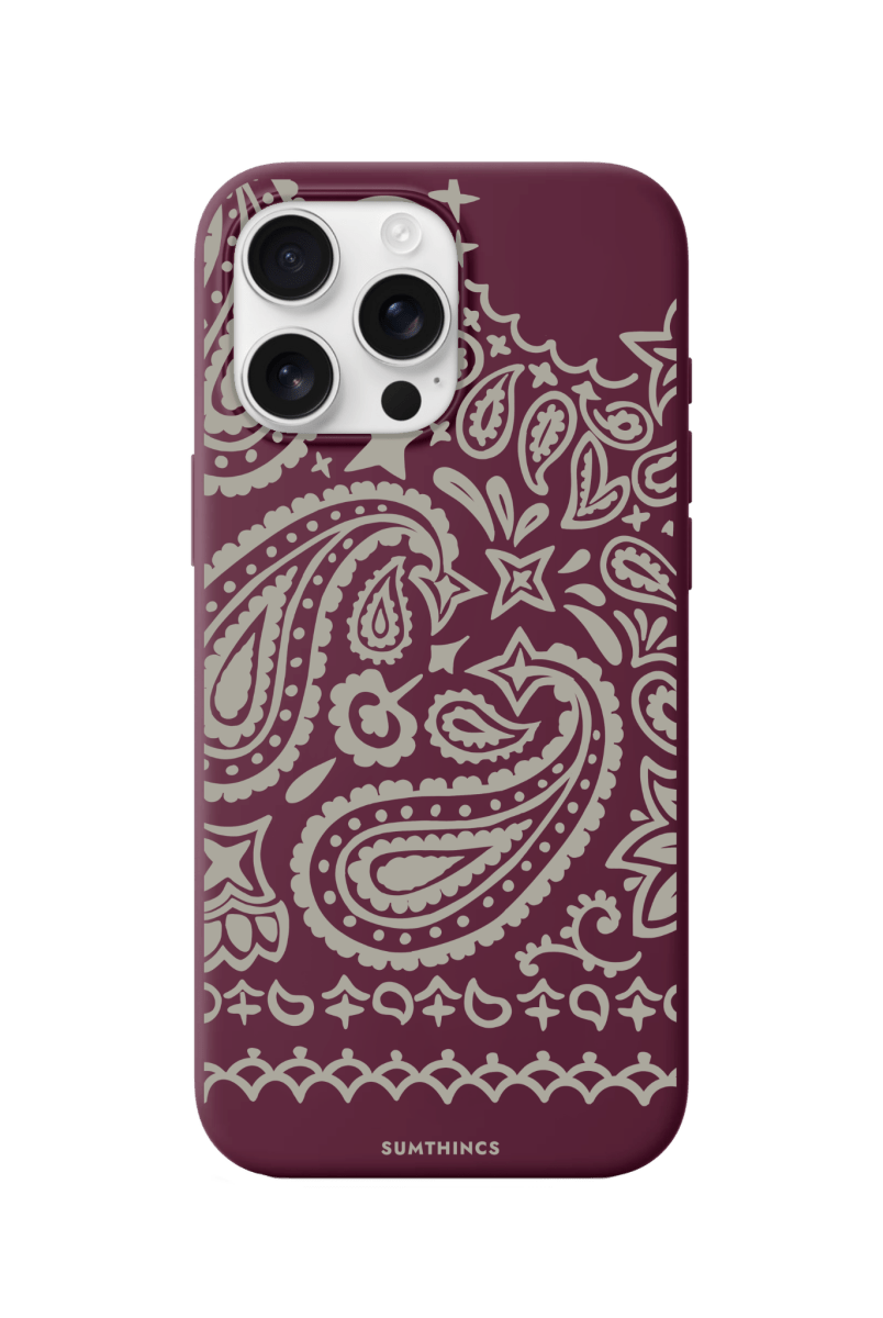 iPhone 16 Pro Max Urban Bandana Premium Telefon Kılıfı Bordo - SUMTHINCS