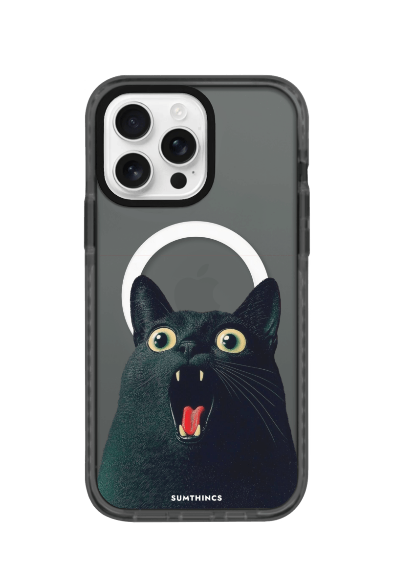 iPhone 16 Pro Meoww Magsafe Procase Telefon Kılıfı Antrasit - SUMTHINCS