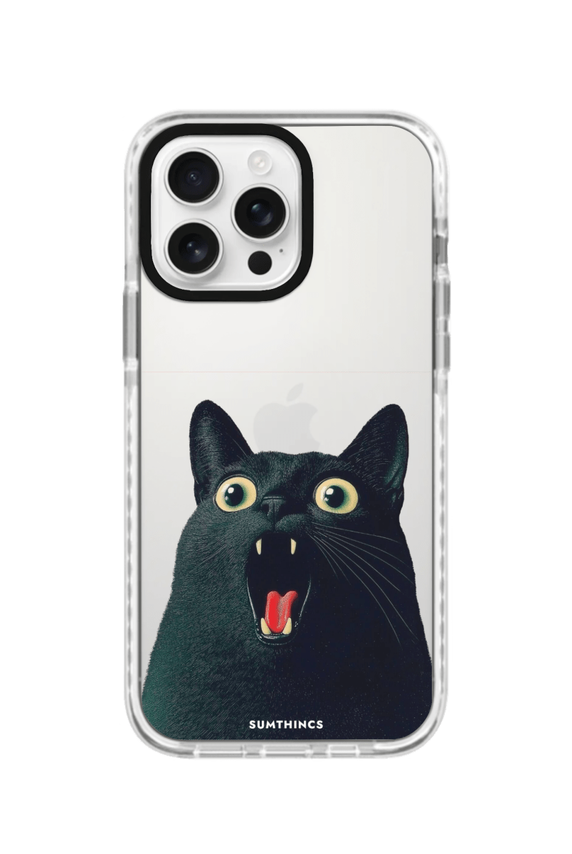 iPhone 16 Pro Meoww Procase Telefon Kılıfı Beyaz Şeffaf - SUMTHINCS