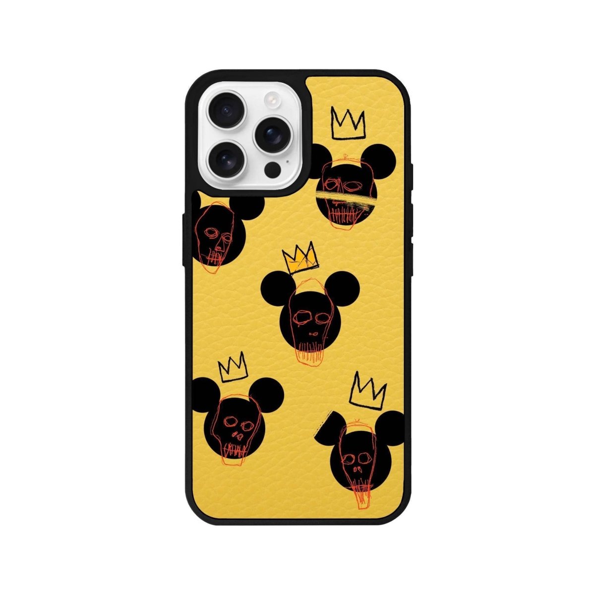 iPhone 16 Pro Mickeys Midnight Leather Vegan Deri Telefon Kılıfı - SUMTHINCS