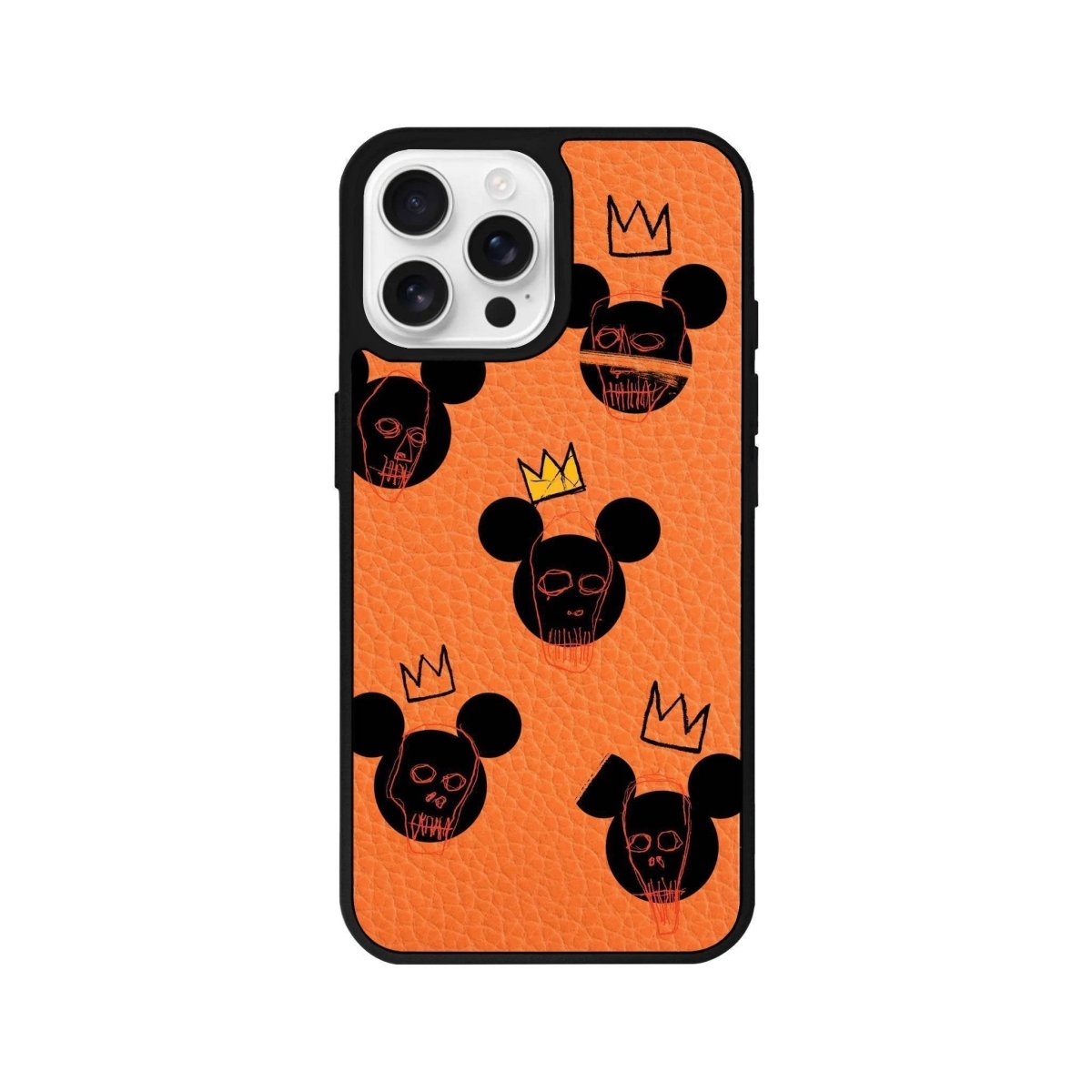 iPhone 16 Pro Mickeys Midnight Leather Vegan Deri Telefon Kılıfı - SUMTHINCS