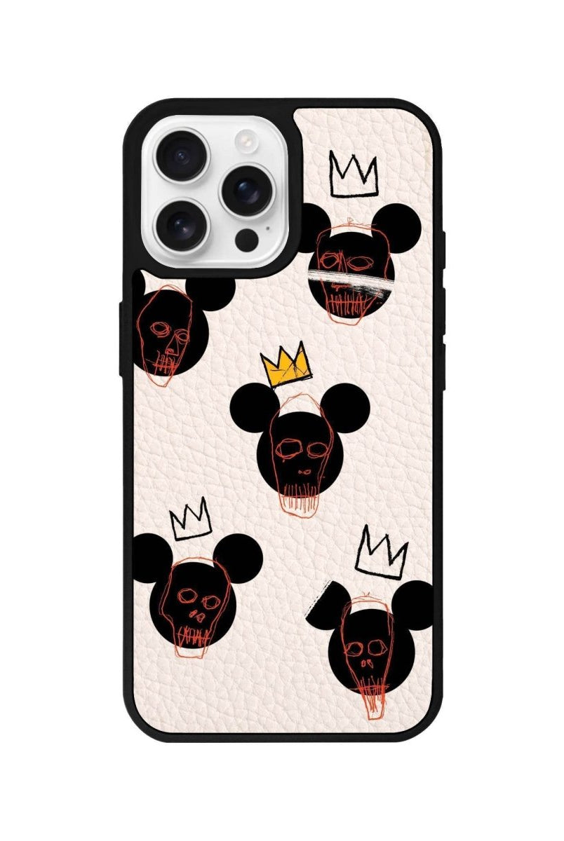 iPhone 16 Pro Mickeys Midnight Leather Vegan Deri Telefon Kılıfı - SUMTHINCS