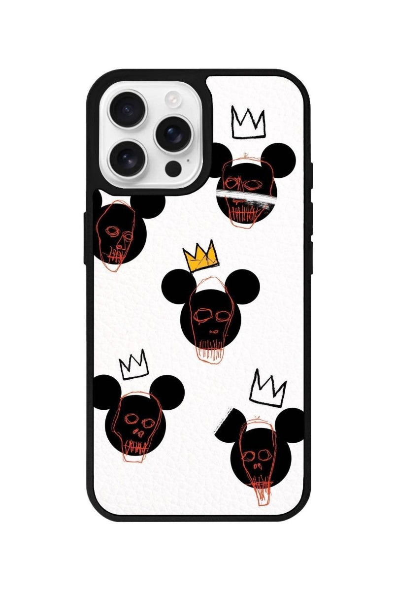 iPhone 16 Pro Mickeys Midnight Leather Vegan Deri Telefon Kılıfı - SUMTHINCS