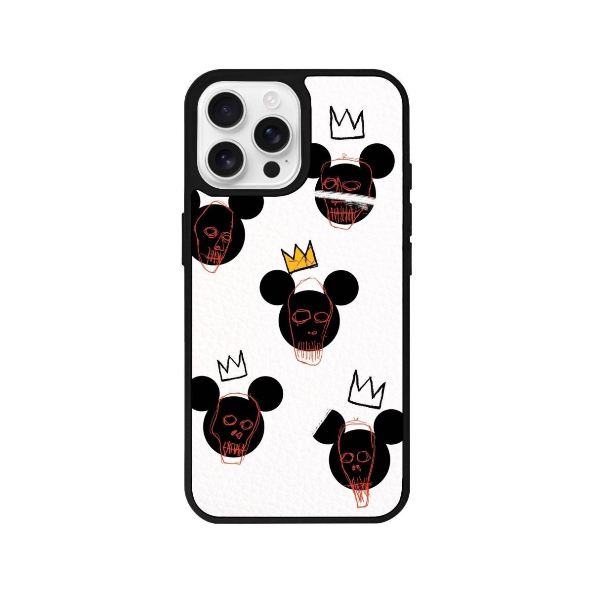 iPhone 16 Pro Mickeys Midnight Leather Vegan Deri Telefon Kılıfı - SUMTHINCS