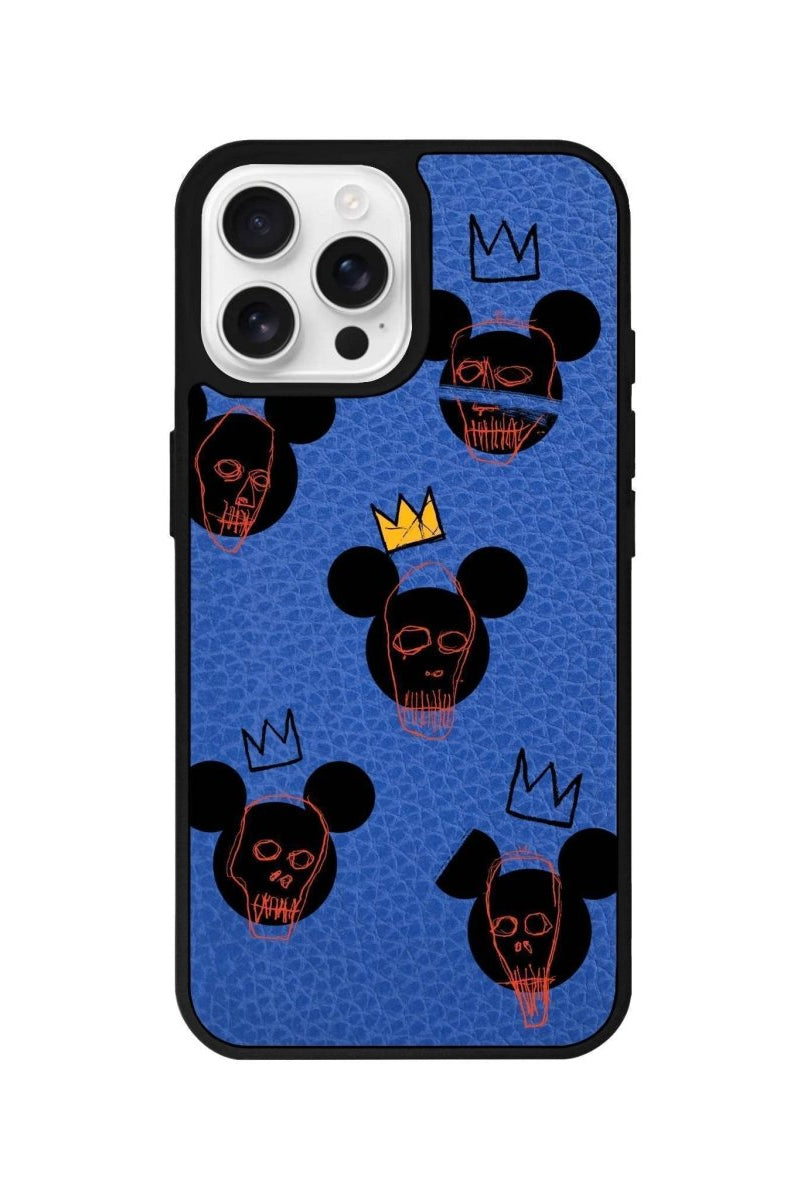 iPhone 16 Pro Mickeys Midnight Leather Vegan Deri Telefon Kılıfı - SUMTHINCS