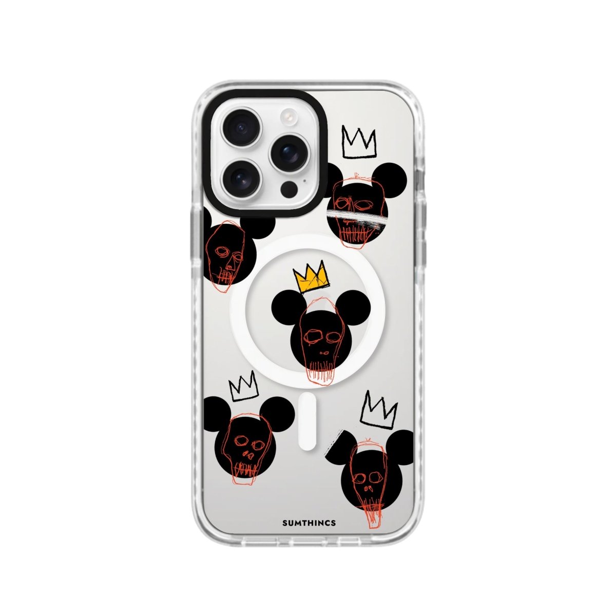 iPhone 16 Pro Mickeys Midnight Magsafe Procase Şeffaf Telefon Kılıfı Beyaz Şeffaf - SUMTHINCS