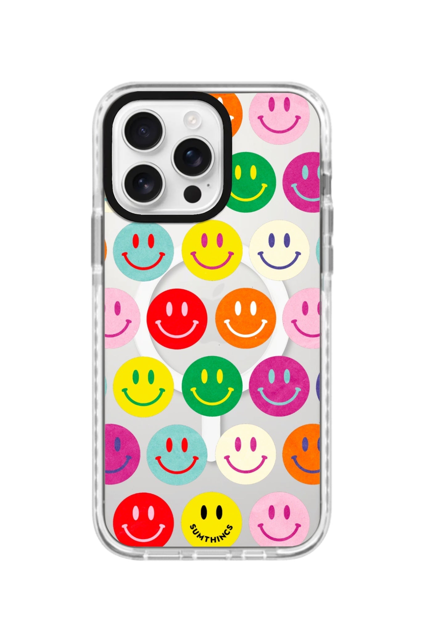 iPhone 16 Pro Miles of Smiles Magsafe Procase Şeffaf Telefon Kılıfı Beyaz Şeffaf - SUMTHINCS