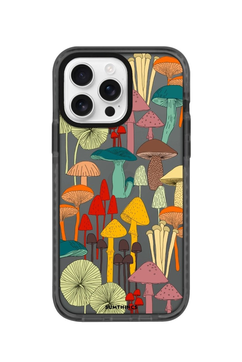 iPhone 16 Pro Mushrooms Procase Şeffaf Telefon Kılıfı - SUMTHINCS