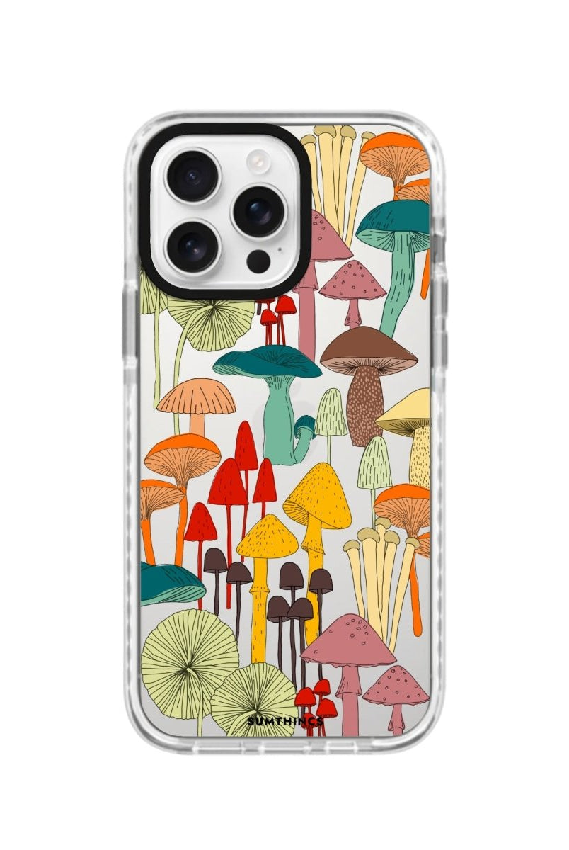 iPhone 16 Pro Mushrooms Procase Şeffaf Telefon Kılıfı - SUMTHINCS