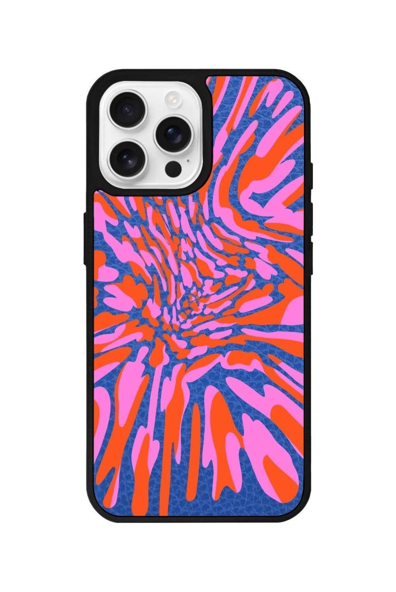 iPhone 16 Pro Neon Dreams Leather Vegan Deri Telefon Kılıfı - SUMTHINCS