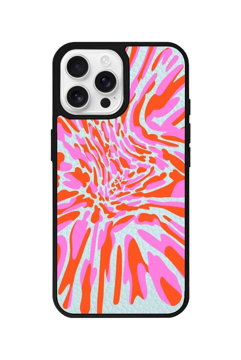 iPhone 16 Pro Neon Dreams Leather Vegan Deri Telefon Kılıfı - SUMTHINCS