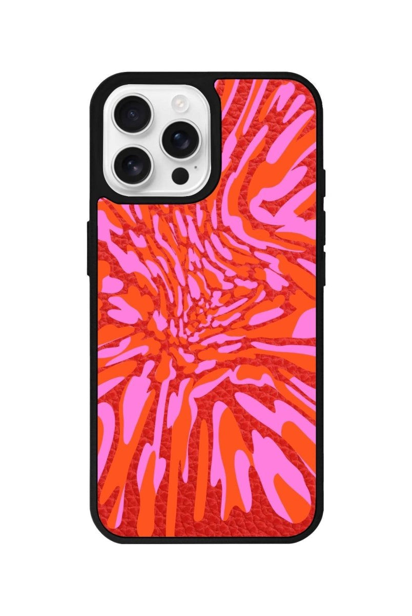 iPhone 16 Pro Neon Dreams Leather Vegan Deri Telefon Kılıfı - SUMTHINCS