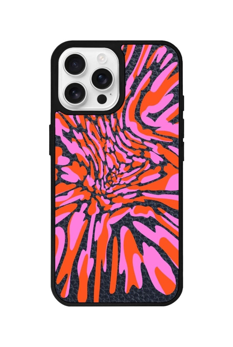 iPhone 16 Pro Neon Dreams Leather Vegan Deri Telefon Kılıfı Pasifik Mavi - SUMTHINCS