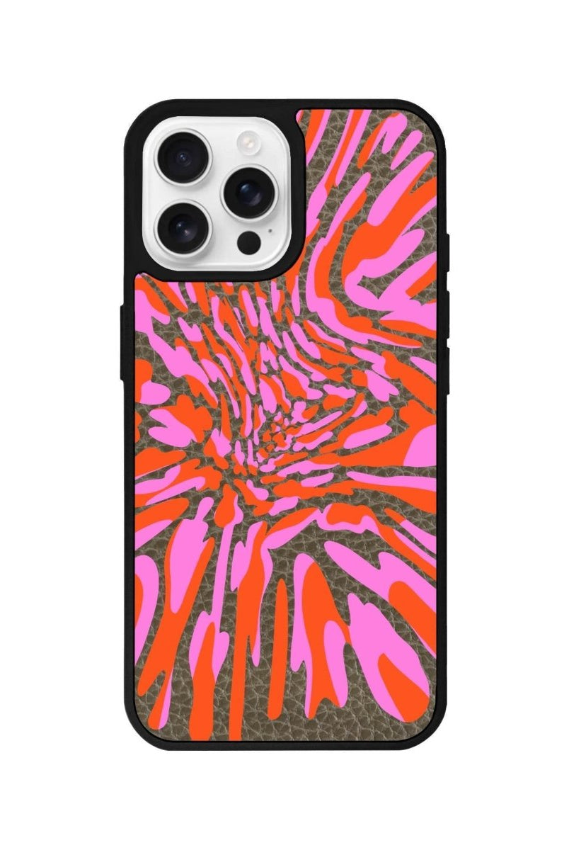 iPhone 16 Pro Neon Dreams Leather Vegan Deri Telefon Kılıfı - SUMTHINCS