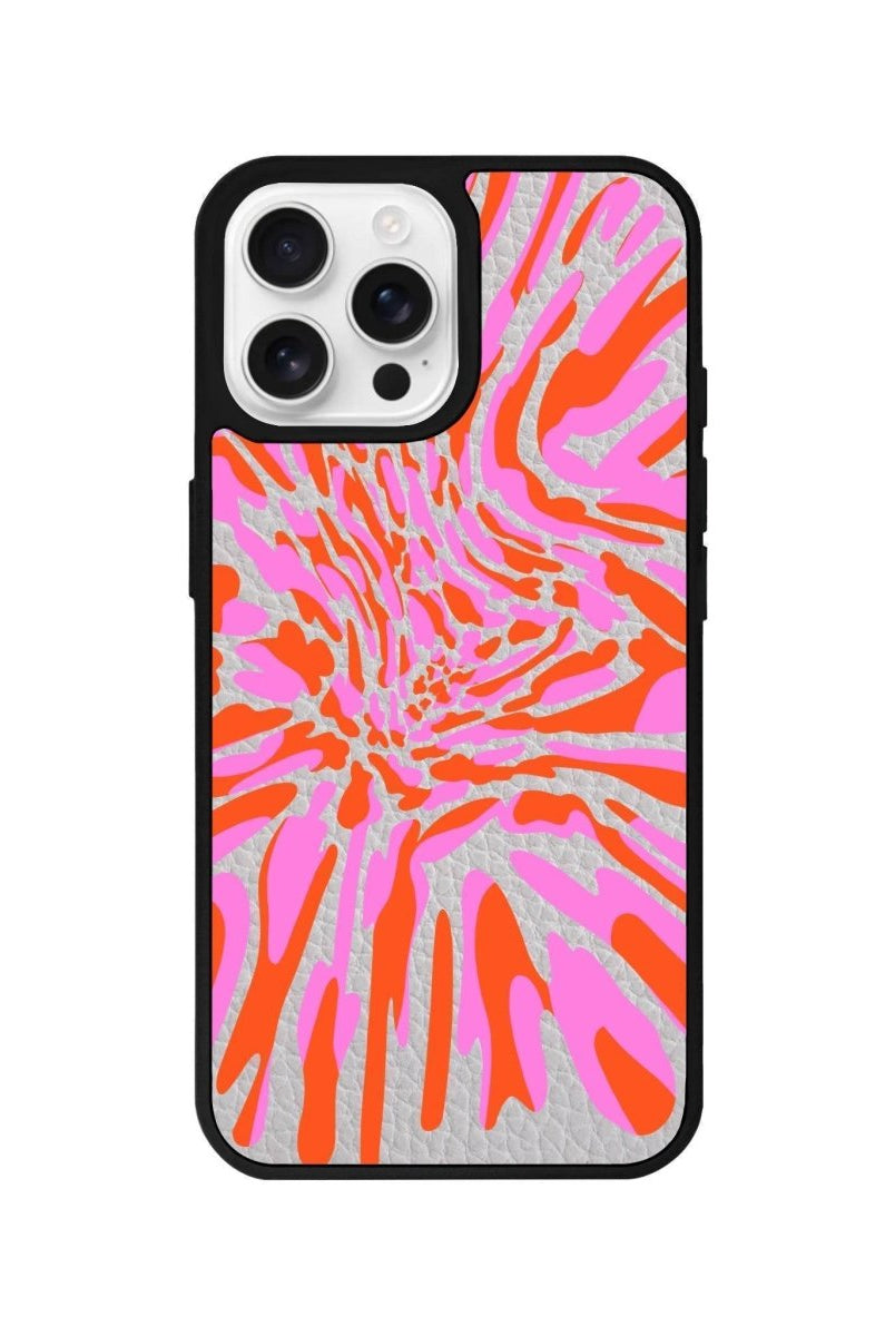 iPhone 16 Pro Neon Dreams Leather Vegan Deri Telefon Kılıfı - SUMTHINCS