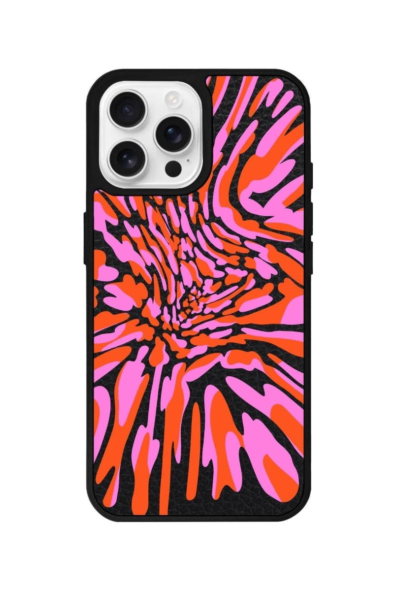 iPhone 16 Pro Neon Dreams Leather Vegan Deri Telefon Kılıfı - SUMTHINCS