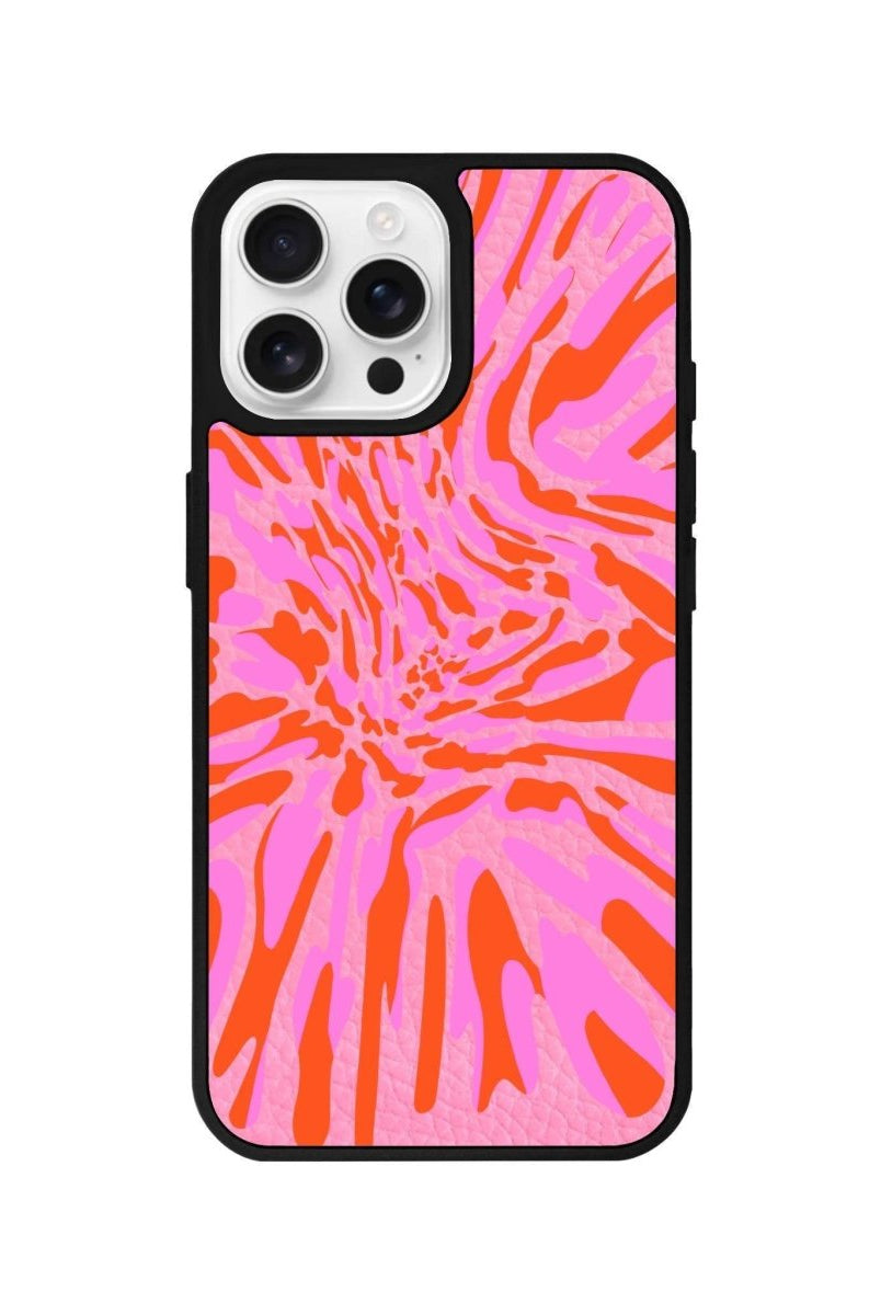 iPhone 16 Pro Neon Dreams Leather Vegan Deri Telefon Kılıfı - SUMTHINCS