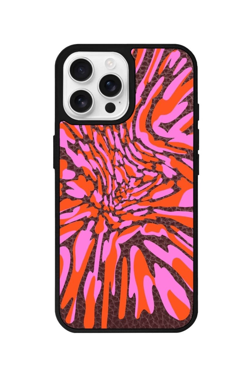iPhone 16 Pro Neon Dreams Leather Vegan Deri Telefon Kılıfı - SUMTHINCS