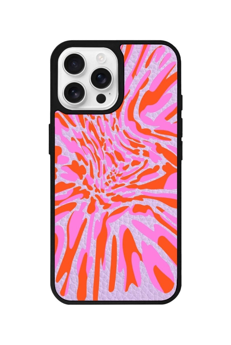 iPhone 16 Pro Neon Dreams Leather Vegan Deri Telefon Kılıfı - SUMTHINCS