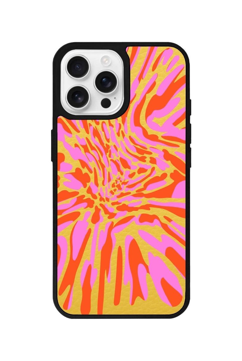 iPhone 16 Pro Neon Dreams Leather Vegan Deri Telefon Kılıfı - SUMTHINCS