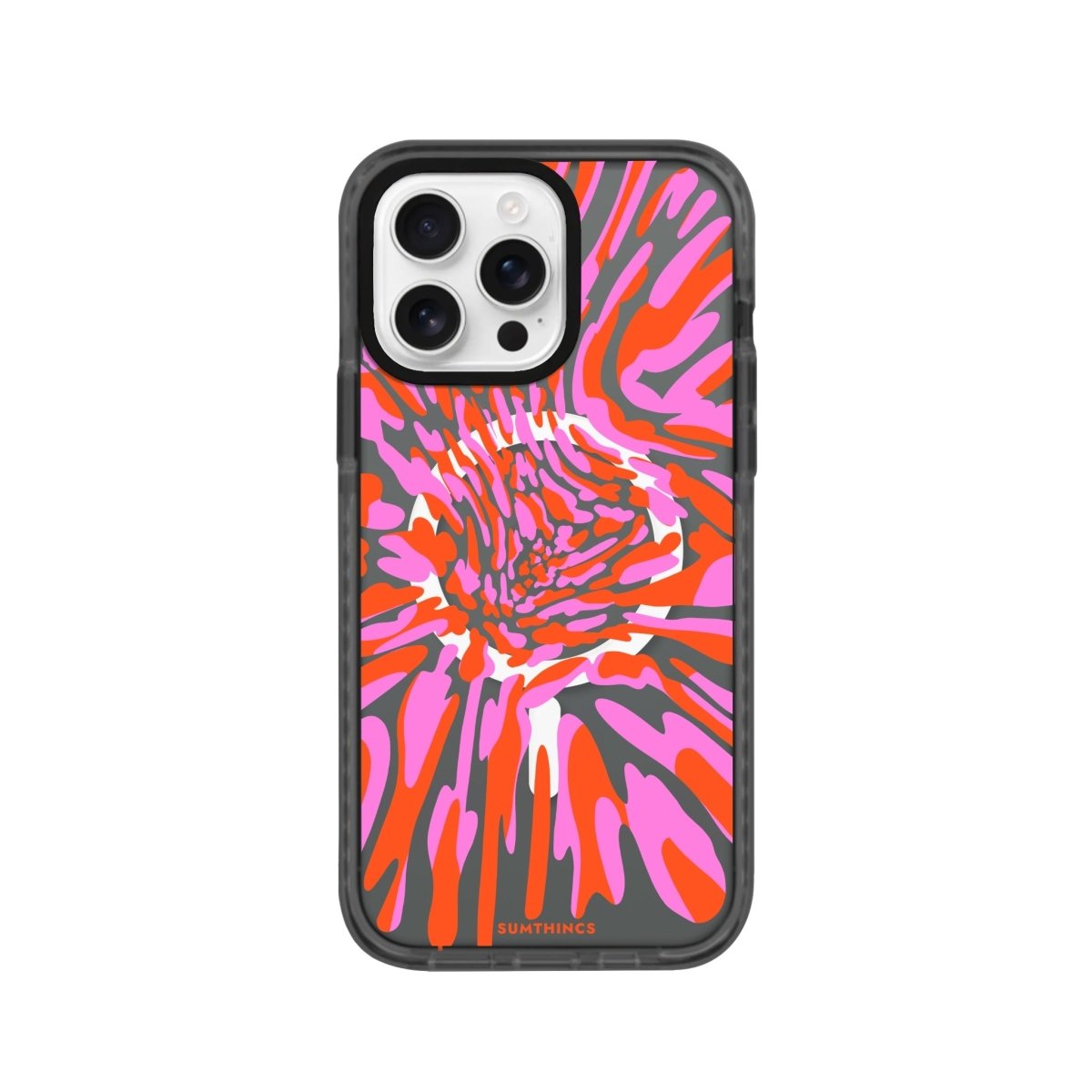 iPhone 16 Pro Neon Dreams Magsafe Procase Şeffaf Telefon Kılıfı Antrasit - SUMTHINCS