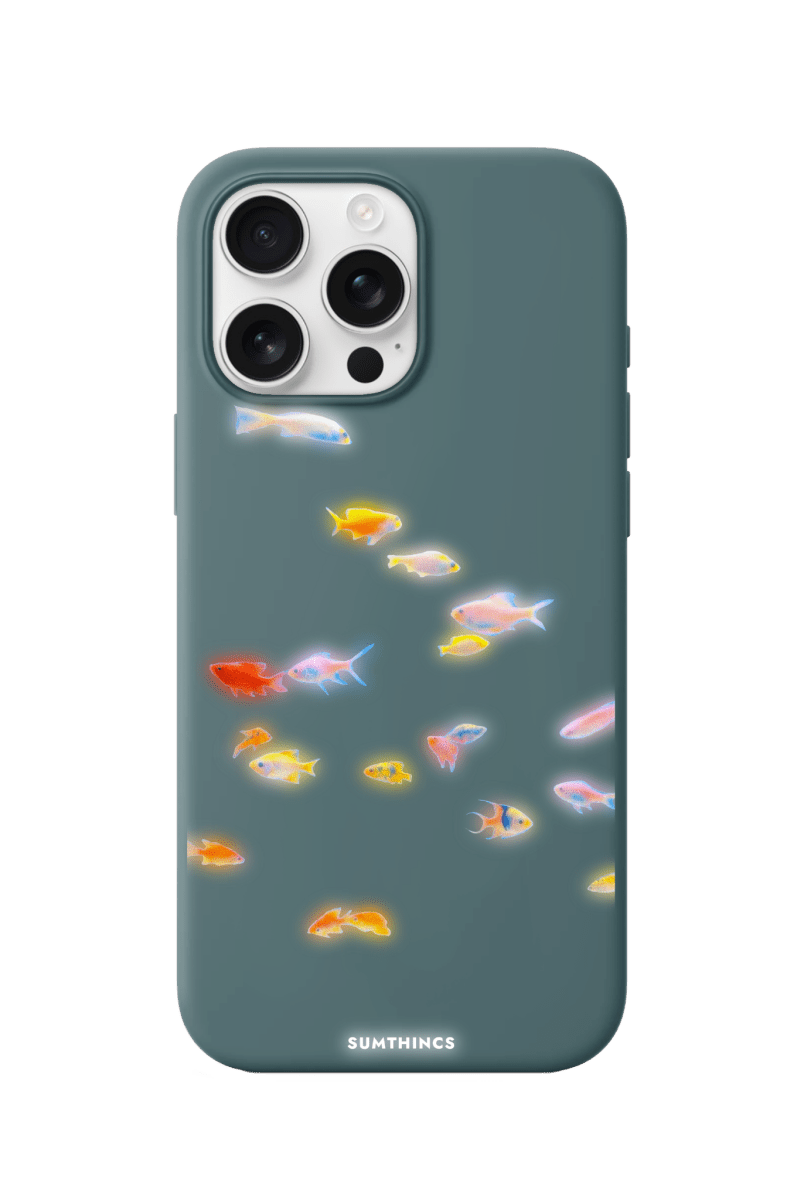 iPhone 16 Pro Neon Fish Premium Telefon Kılıfı Kaktüs Yeşili - SUMTHINCS