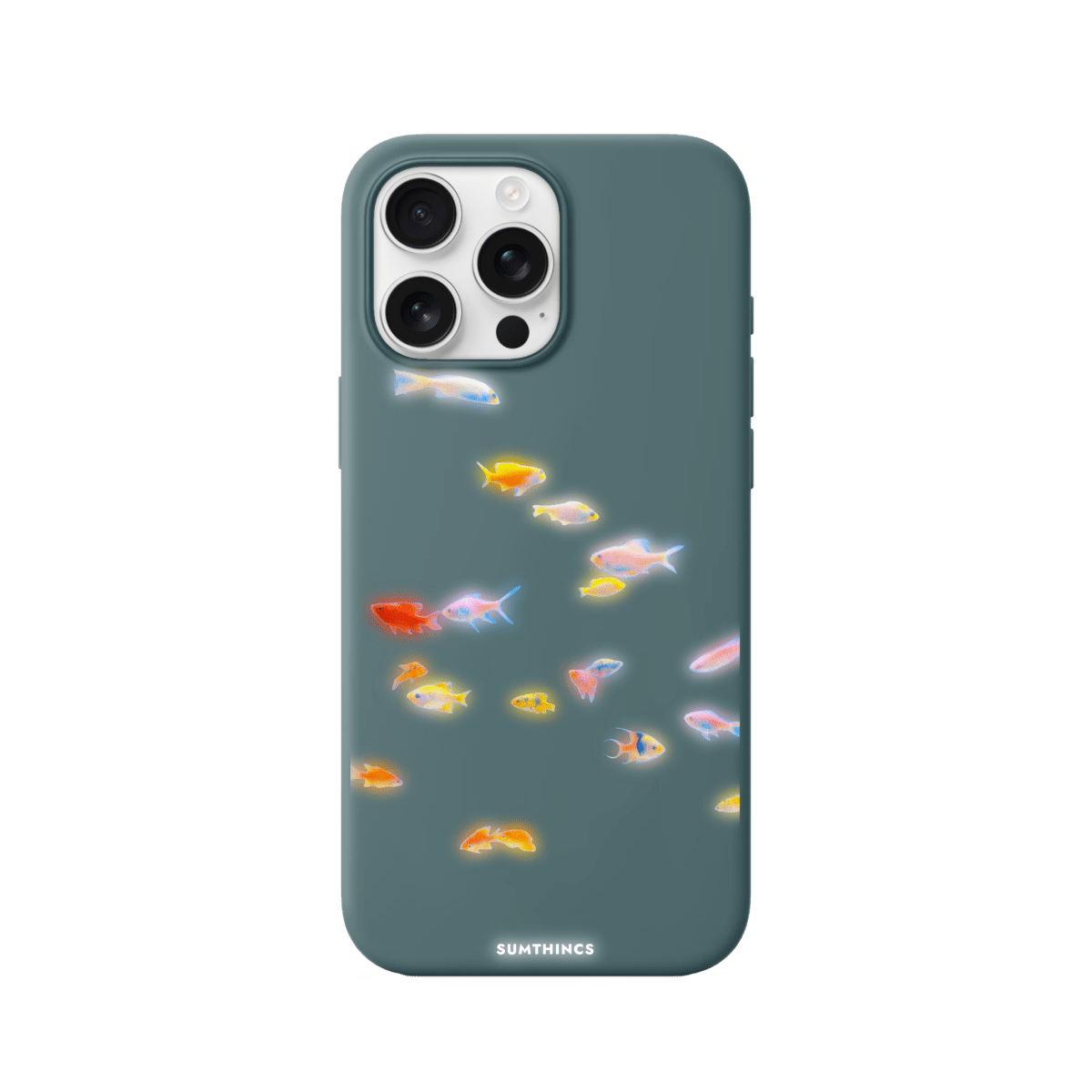 iPhone 16 Pro Neon Fish Premium Telefon Kılıfı Kaktüs Yeşili - SUMTHINCS