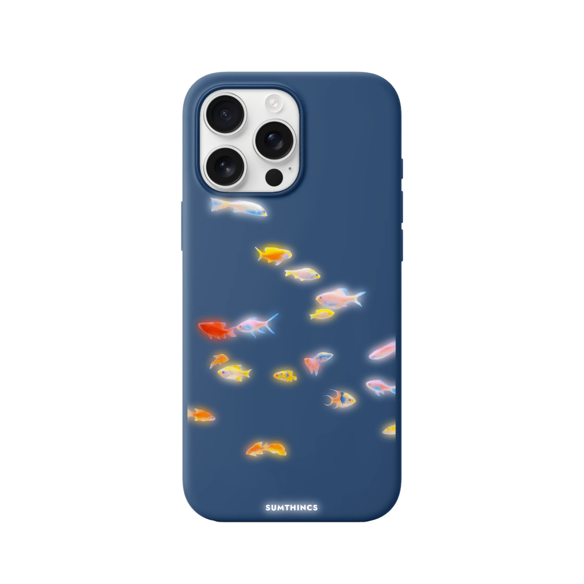 iPhone 16 Pro Neon Fish Premium Telefon Kılıfı Pasifik Mavi - SUMTHINCS