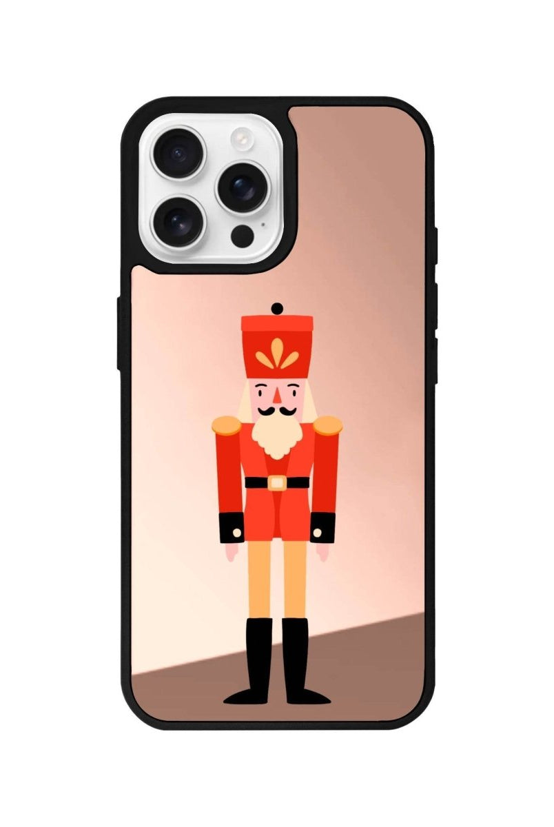 iPhone 16 Pro Nutcracker Mirror Aynalı Telefon Kılıfı Metalik Pembe - SUMTHINCS