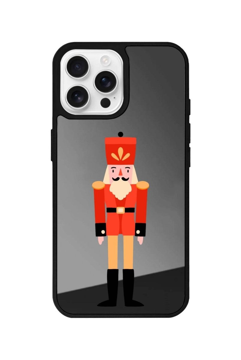 iPhone 16 Pro Nutcracker Mirror Aynalı Telefon Kılıfı Antrasit - SUMTHINCS