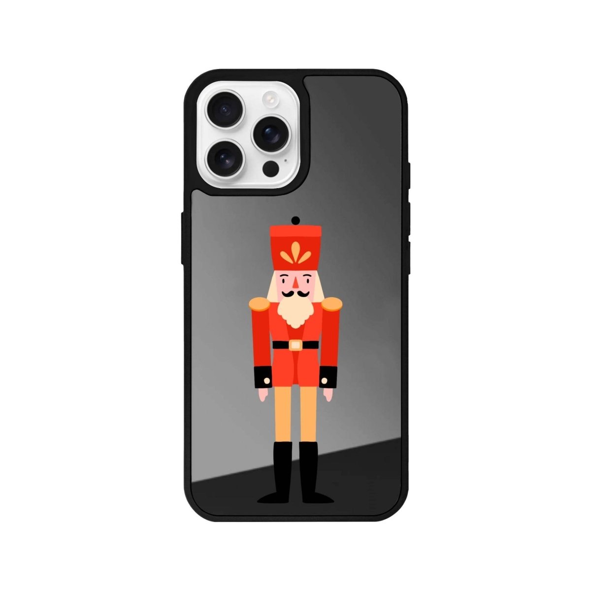 iPhone 16 Pro Nutcracker Mirror Aynalı Telefon Kılıfı Antrasit - SUMTHINCS