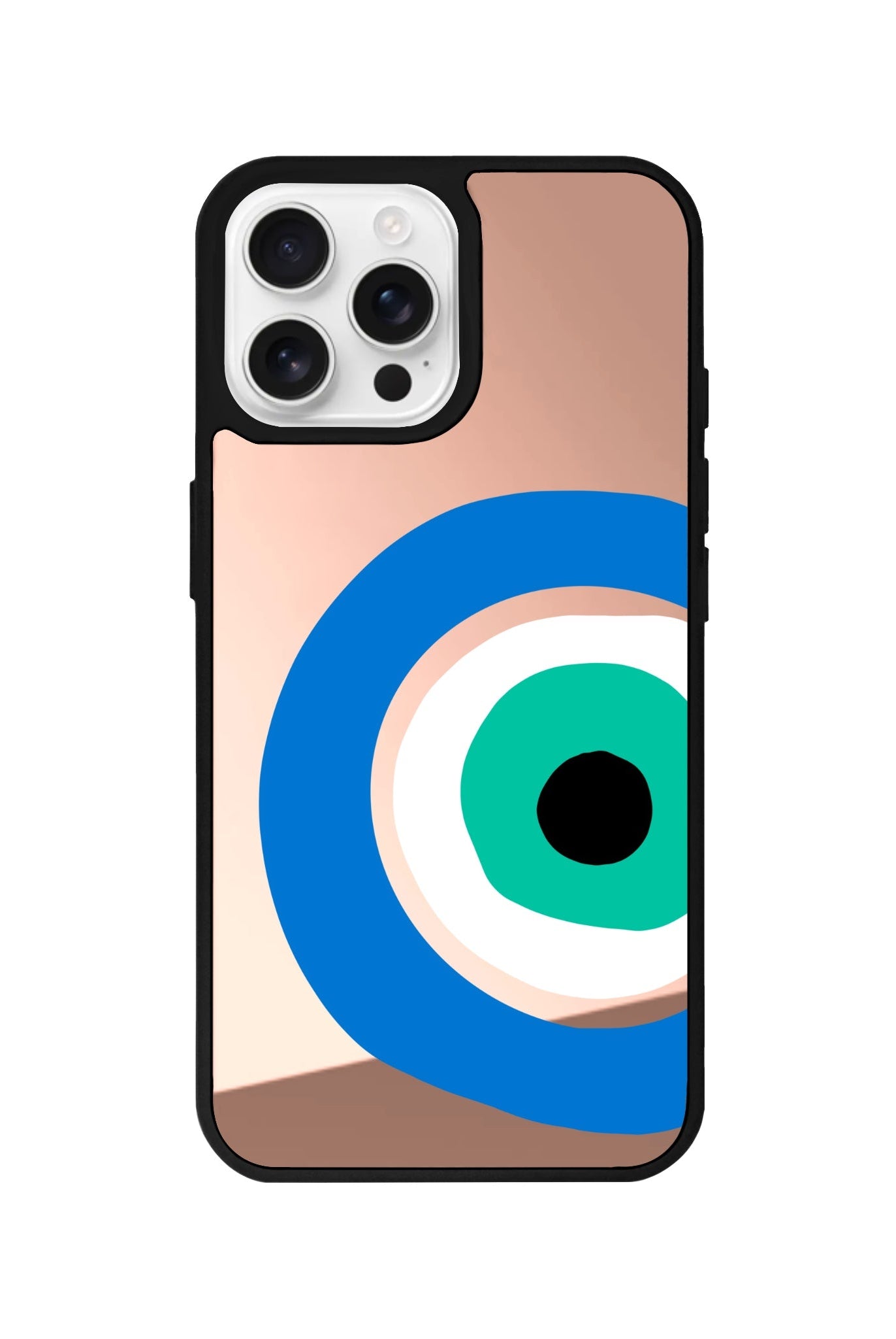 iPhone 16 Pro Ocean Eye Mirror Aynalı Telefon Kılıfı Metalik Pembe - SUMTHINCS