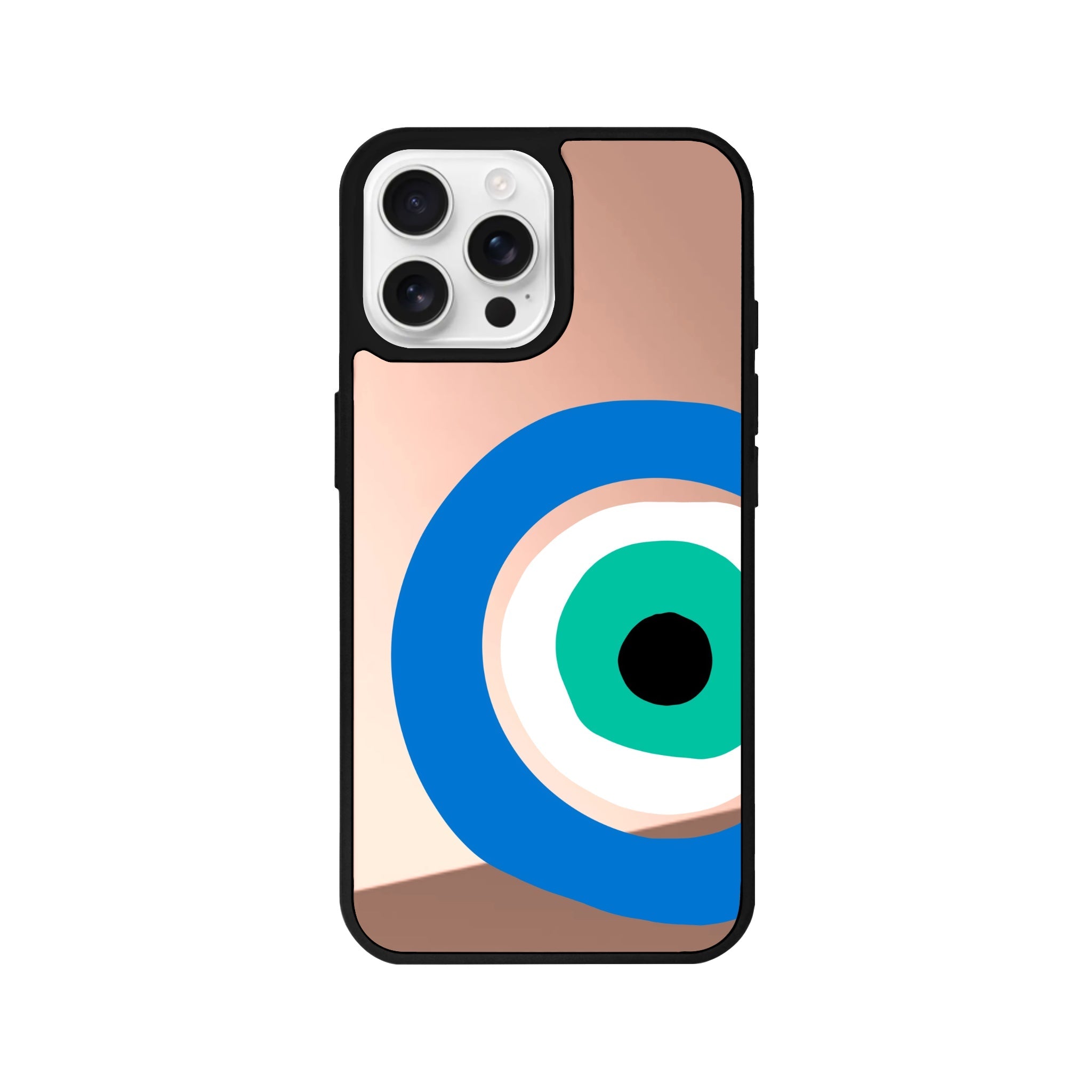 iPhone 16 Pro Ocean Eye Mirror Aynalı Telefon Kılıfı Metalik Pembe - SUMTHINCS