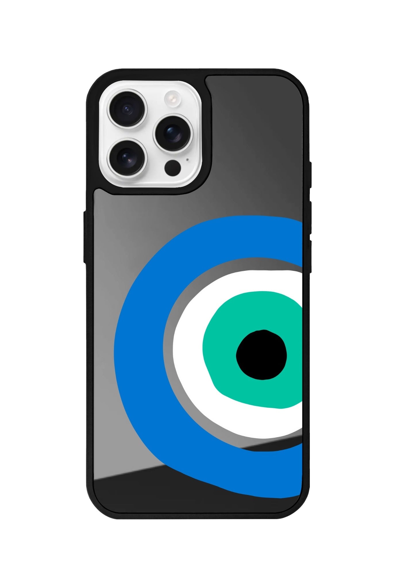 iPhone 16 Pro Ocean Eye Mirror Aynalı Telefon Kılıfı Antrasit - SUMTHINCS