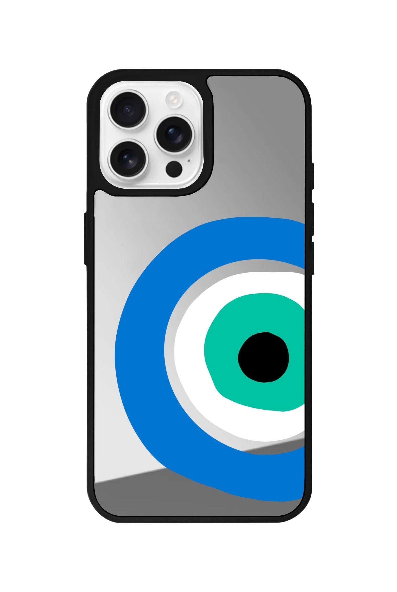 iPhone 16 Pro Ocean Eye Mirror Aynalı Telefon Kılıfı Gümüş - SUMTHINCS