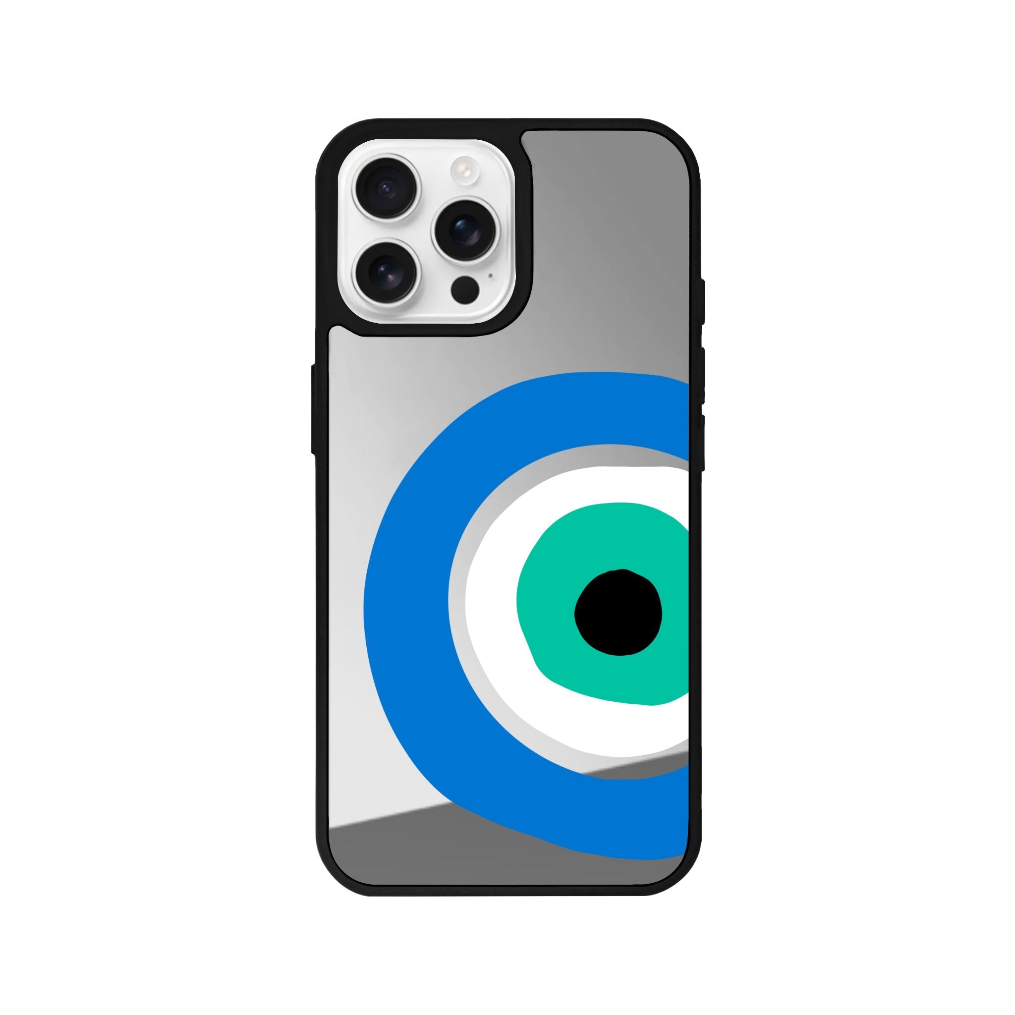 iPhone 16 Pro Ocean Eye Mirror Aynalı Telefon Kılıfı Gümüş - SUMTHINCS