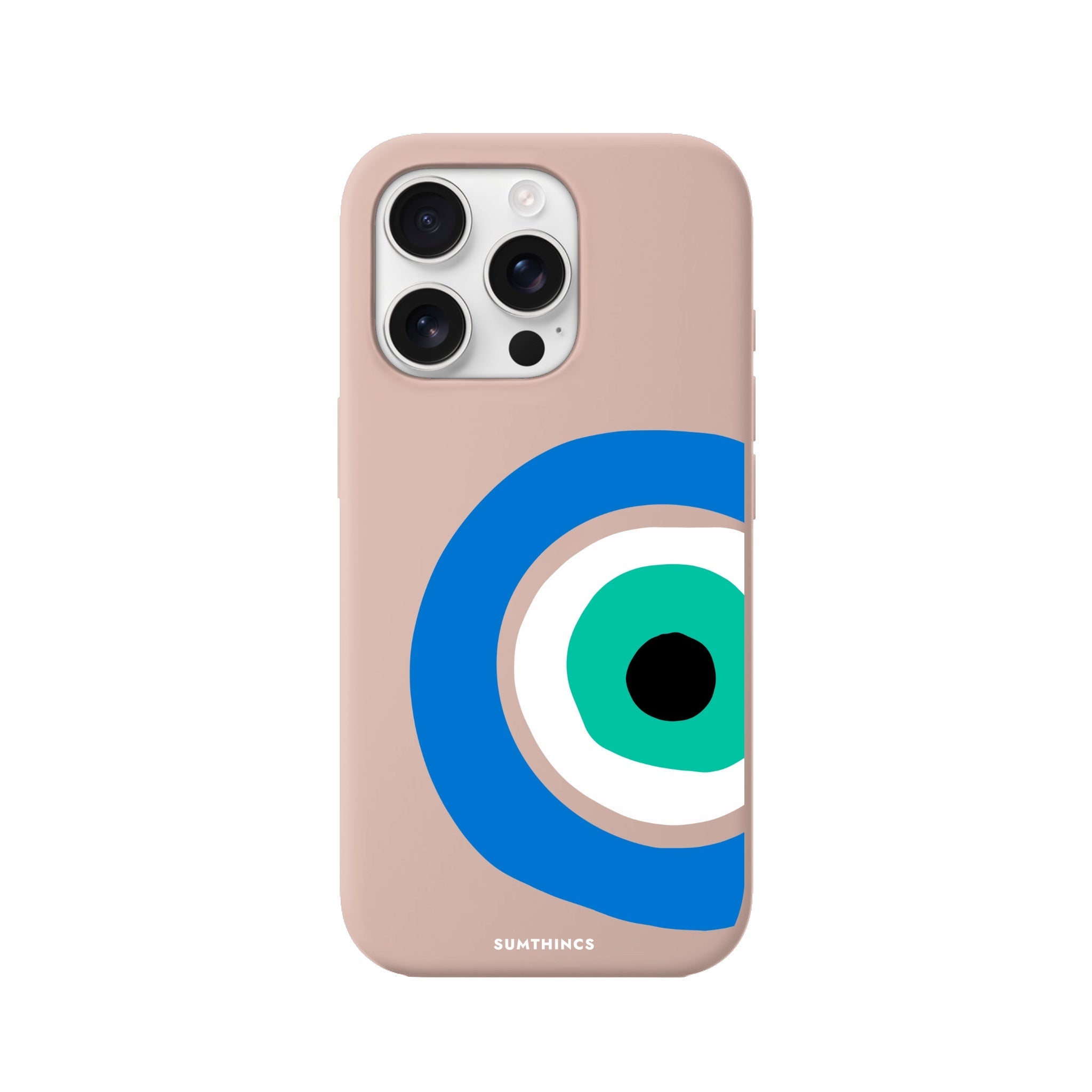 iPhone 16 Pro Ocean Eye Premium Telefon Kılıfı Bej - SUMTHINCS