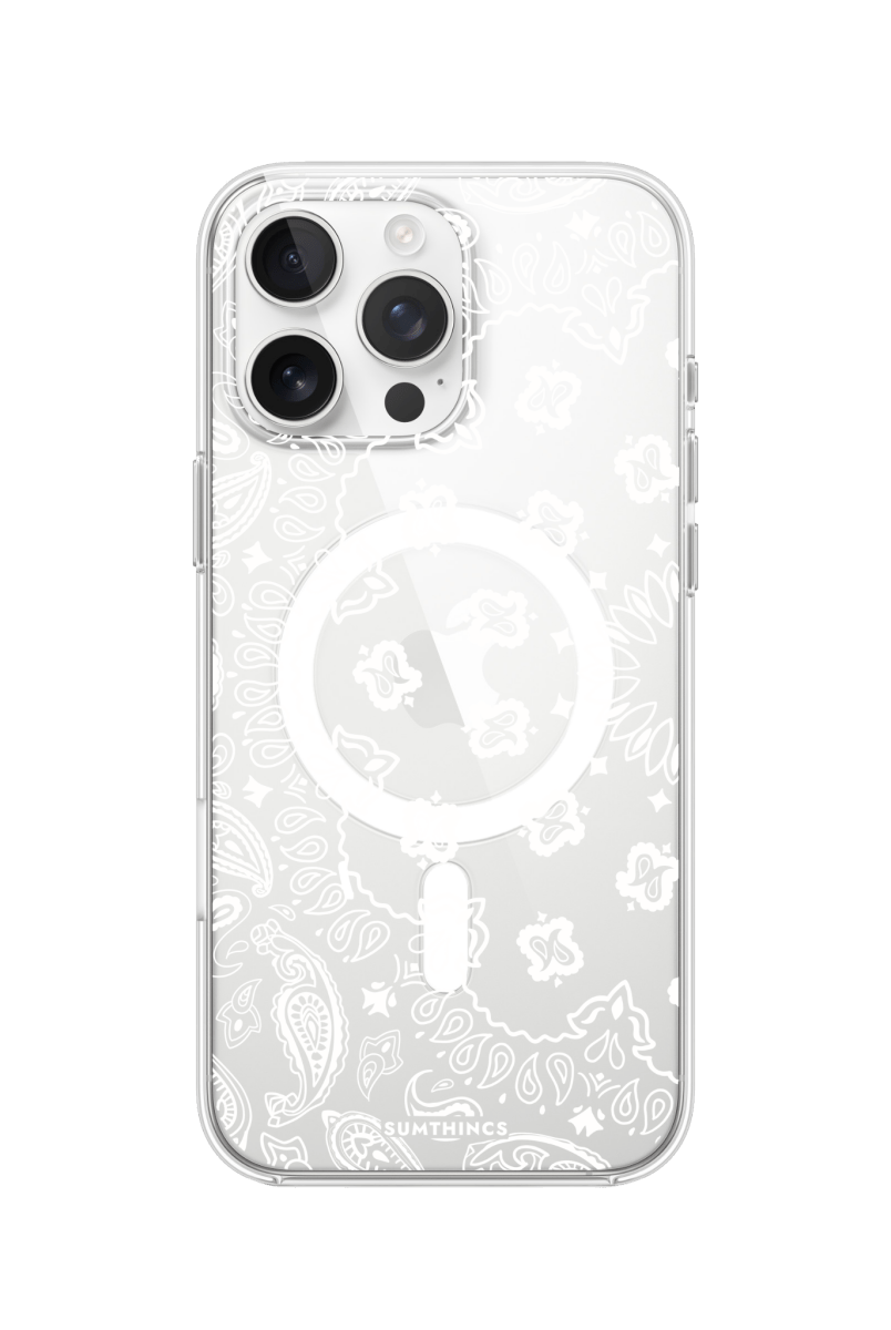 iPhone 16 Pro Paisley Clear Magsafe Şeffaf Telefon Kılıfı - SUMTHINCS