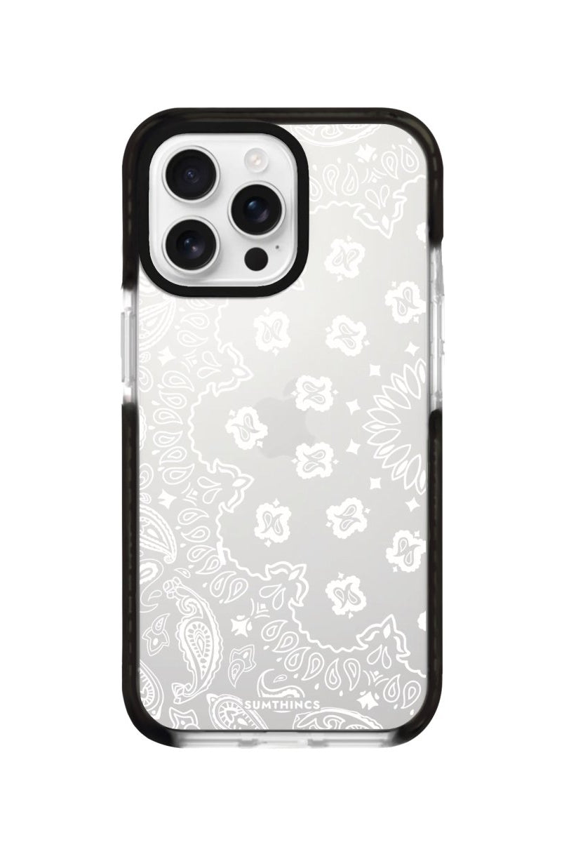 iPhone 16 Pro Paisley Procase Şeffaf Telefon Kılıfı Siyah Şeffaf - SUMTHINCS