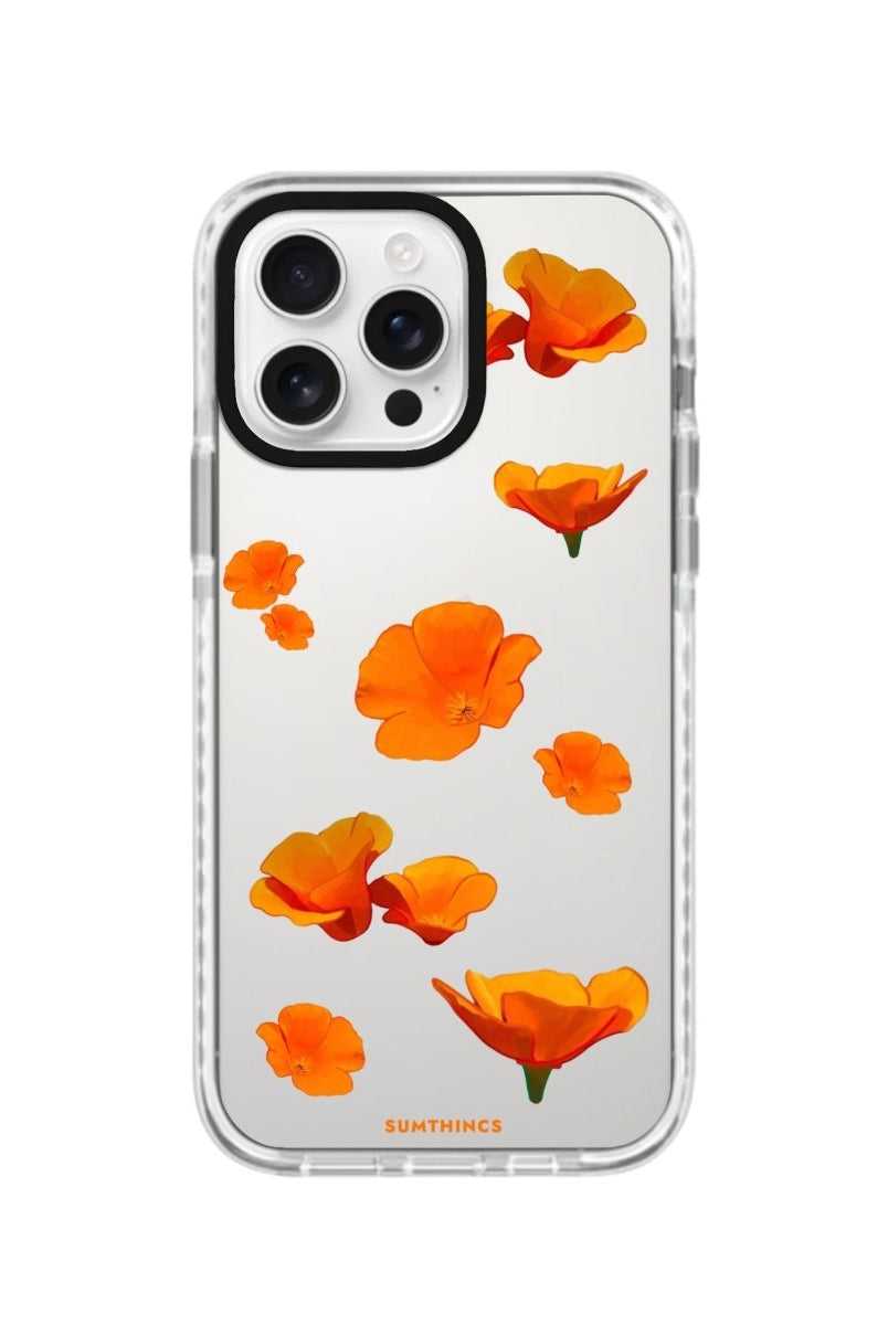 iPhone 16 Pro Poppies Procase Şeffaf Telefon Kılıfı - SUMTHINCS