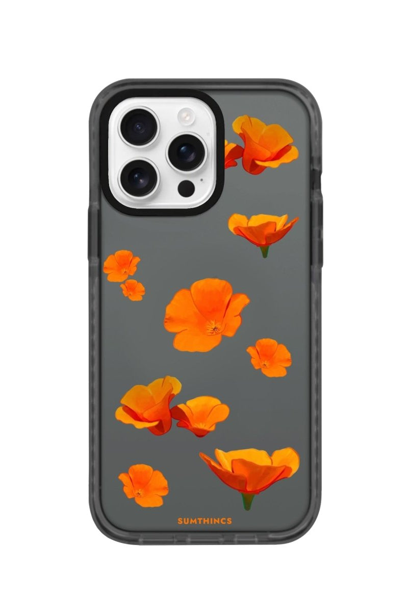 iPhone 16 Pro Poppies Procase Şeffaf Telefon Kılıfı - SUMTHINCS