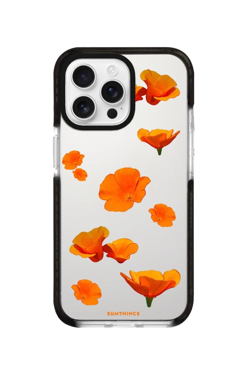 iPhone 16 Pro Poppies Procase Şeffaf Telefon Kılıfı - SUMTHINCS