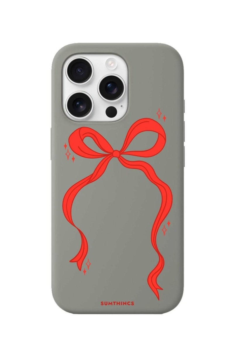 iPhone 16 Pro Red Bow Premium Telefon Kılıfı - SUMTHINCS