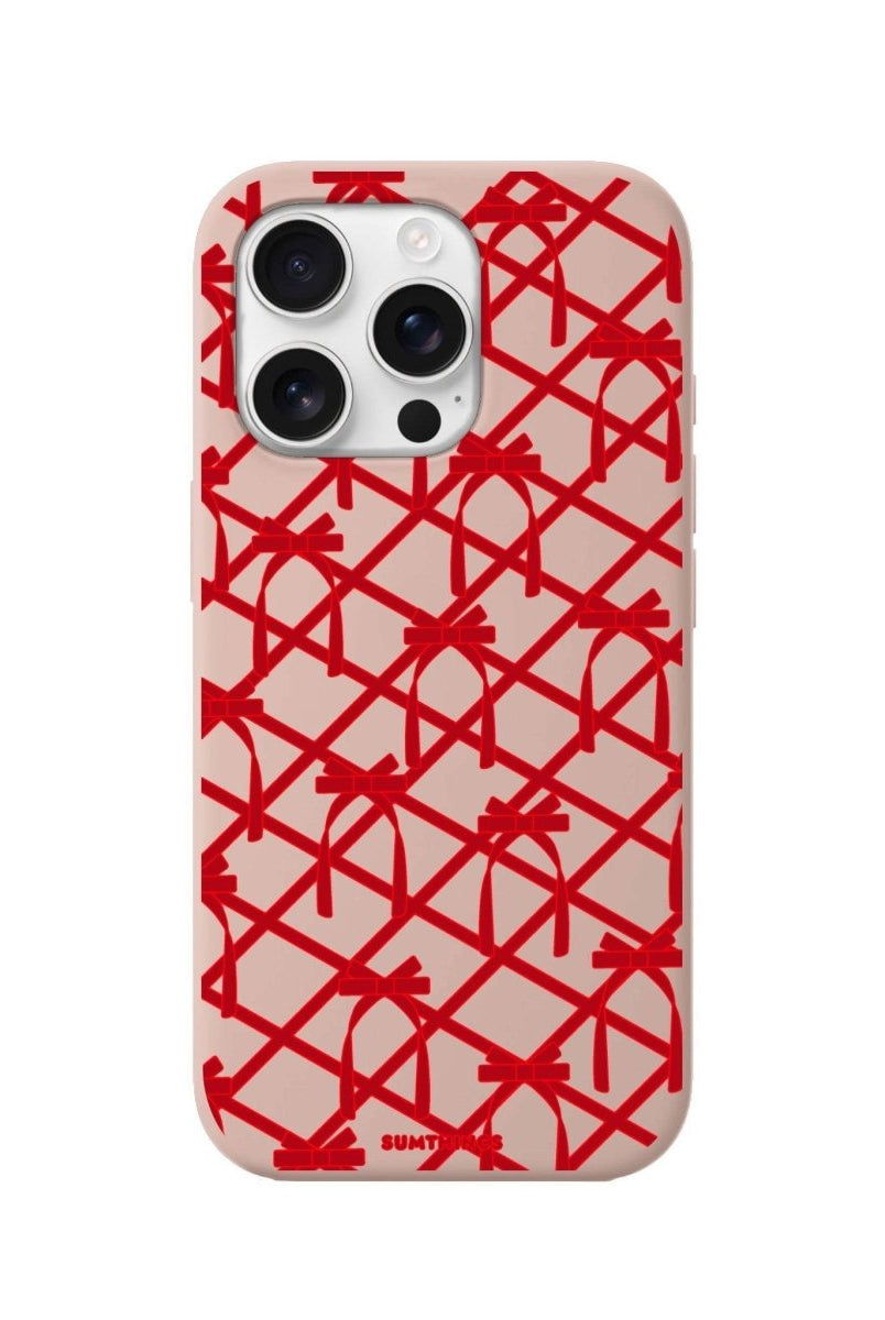 iPhone 16 Pro Ribbon Grid Premium Telefon Kılıfı - SUMTHINCS